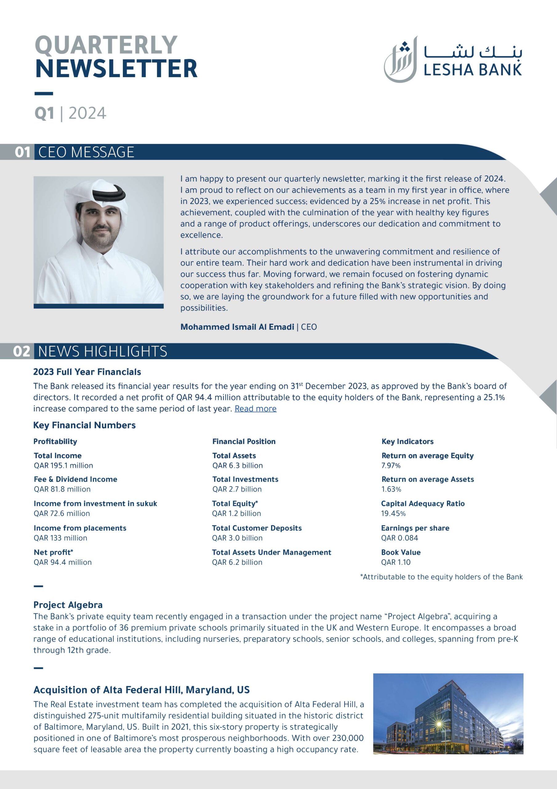 Newsletter Q1 - 2024